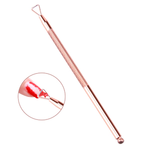 Herramienta Profesional de Doble Punta para Cutículas de Acero Inoxidable con Agarre Texturizado para Manicura y Cuidado de Uñas con Logotipo Personalizado - Product Image 2
