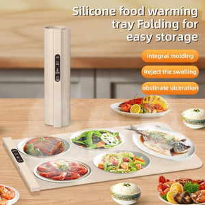 Foldable Plastic Portable Hot Plate Electric Food Warmer Tray with Touch Control Waterproof & Stain-resistant Multi-Function - Product Image 4