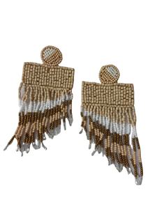 ต่างหูลูกปัดแฟชั่นใหม่ล่าสุดเครื่องประดับโบฮีเมียนต่างหูลูกปัดทำด้วยมือจากอินเดีย - Product Image 2