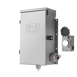 Kit Interruttore di Trasferimento Manuale 30 Ampere, 6 Circuiti Pre-cablati, Componenti per Generatore con Scatola di Ingresso Alimentazione NEMA L14 30P, Doppio Commutatore - Product Image 1
