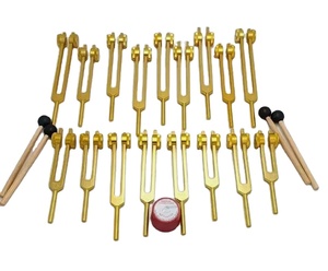 Mars International Solfeggio 9 Weighted (Golden) – Ensemble de diapasons professionnels. - Product Image 1
