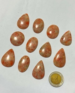 Pierre de soleil naturelle en vrac, cabochon, pour la fabrication de bijoux (pendentifs, bagues, bracelets), destiné aux métallistes et argentiers - Product Image 5