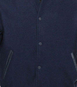 Veste universitaire d'hiver personnalisée pour homme, 100 % coton respirant, col montant, logo sur le devant - Product Image 5