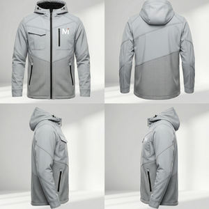 Veste imperméable à capuche pour homme de haute qualité, logo personnalisé, fournisseur Europe USA, coupe-vent - Product Image 6