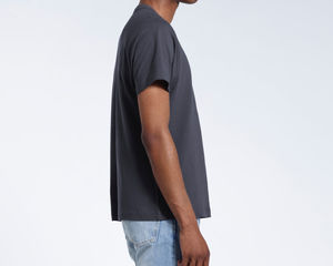 Camiseta de 350 g/m² para hombre, transpirable, 100% algodón, cuello redondo, oversize, hombros caídos, lisa, estilo urbano, de alto gramaje - Product Image 4