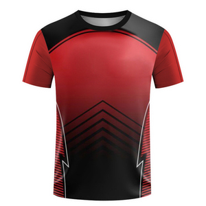 T-shirt de sport unisexe à manches courtes en polyester respirant et à séchage rapide, imprimé, pour l'entraînement sur le terrain - Product Image 2