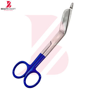 Tijeras de Emergencia para Vendajes, Mango Azul, Tijeras para Trauma, Herramienta Quirúrgica de Acero Inoxidable para Primeros Auxilios y Clínicas - Product Image 2