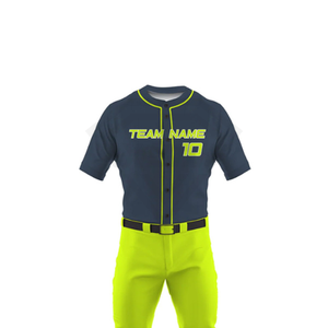 Fabricante de Conjuntos de Camiseta y Pantalones de Béisbol Sublimados Personalizados, Uniformes de Equipo con Botones Completos al por Mayor, Ropa Deportiva - Product Image 6