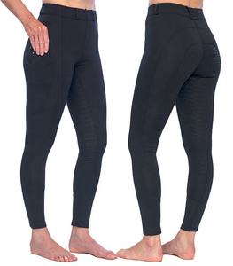 Culotte d'équitation en nylon spandex dernier cri à la mode pantalon en silicone à siège complet pour femmes vêtements équestres leggings de cheval pour l'équitation - Product Image 5