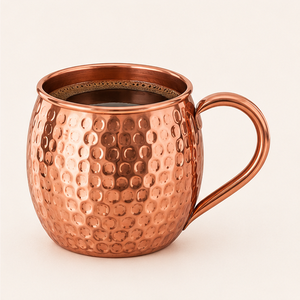 Tasses à Moscow Mule en cuivre massif 100% pur, martelées à la main, pour cocktails et bières, articles de bar haut de gamme, cadeau, prix bas - Product Image 1