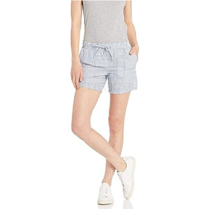 Shorts décontractés en coton pour femme, taille mi-haute avec cordon de serrage, légers, de qualité supérieure, fabriqués en usine pour la vente en ligne - Product Image 5