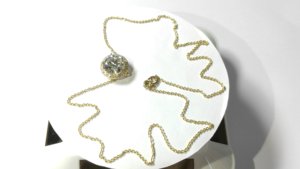 Collier élégant et tendance en or massif 14 carats avec diamant de laboratoire taille brillant rond de 18 pouces avec fermoir, 5 carats E - VVS1 - Product Image 2