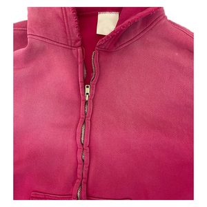 Sweat-shirt à capuche unisexe rose, couleur unie, décontracté, surdimensionné, en coton, à manches longues, avec cordon de serrage, poche, pour l'automne - Product Image 6