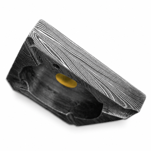 Jexmoo Custom Handmade Damascus Steel Square Desktop Ashtray <b>Prime</b> Design Home Décor Unique Pattern Smoking Accessory Gift - Product Image 2