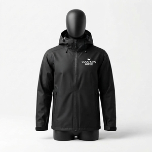 Chaqueta Impermeable Personalizada a la Moda para Hombre, Ligera, con Capucha, Color Sólido, para Exteriores - Product Image 6