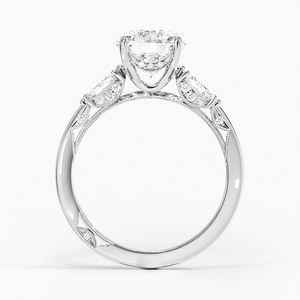 Hermoso anillo de cristal plateado blanco para mujer, anillo de moda para boda, compromiso, aniversario, fiesta - Product Image 3