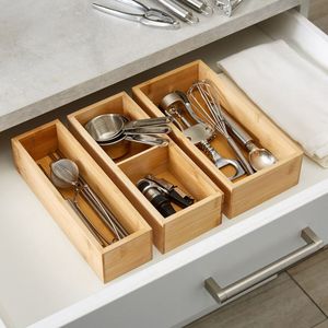 Natural Wood Storage Box Drawer Organizer for Office Desk Makeup Jewelry Kitchen Home Organization - Product Image 3
