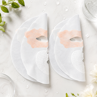 Masque facial en feuille de fibres végétales composites multi-zones Y484 avec panneaux pour les yeux à l'astaxanthine et pour les lèvres aux perles, pour la vente en gros OEM