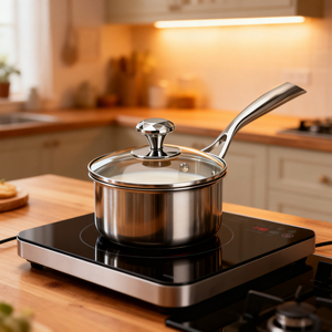 Durable Stainless Steel Sauce <b>Pan</b> Designed For Fast Heating <b>And</b> Easy Cleaning In Every Kitchen - Product Image 6