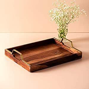 ถาดไม้ทรงสี่เหลี่ยมผืนผ้า H a CRAFT HAC-140 รุ่นโมเดิร์น พร้อมหูจับ ทำจากไม้เนื้อแข็ง ผิวสัมผัสธรรมชาติ สำหรับโต๊ะอาหาร - Product Image 4