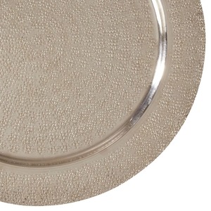 Plateau décoratif rond Table Talk, motif abstrait, design moderne, artisanat en métal, emballage individuel - Product Image 3