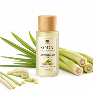 Aceite Esencial de Limoncillo de Tamil Nadu 100% Puro y Natural de Kodai Global Export, Destilado al Vapor, para Aromaterapia Facial, Limpieza Sin Dolor - Product Image 1