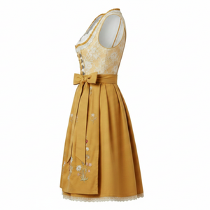 Robe Dirndl pour femmes, tissu respirant imprimé sur mesure, longueur genou, sans manches, broderie allemande, robe Dirndl pour femmes pour les événements - Product Image 3