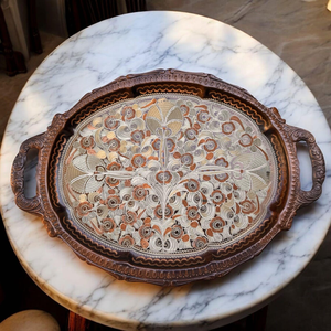 Ustensiles de cuisine en cuivre, articles de service en cuivre, accessoires de table en cuivre, vaisselle en cuivre, plateau d'accueil en cuivre, plateau de restauration en cuivre, plateau d'hôtellerie en cuivre - Product Image 6