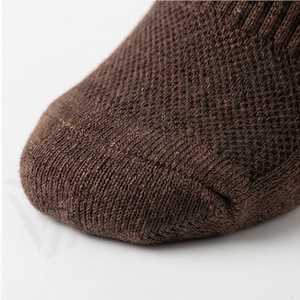 <b>Crew</b> <b>Socks</b> Solid Brown Knitted Cotton Breathable Daily Wear Adult Winter Casual <b>Socks</b> - Product Image 6