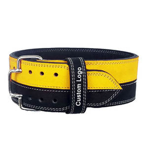 Cinturón de Cuero para Levantamiento de Pesas, Cinturón de Soporte Lumbar para Gimnasio y Fitness - Product Image 3