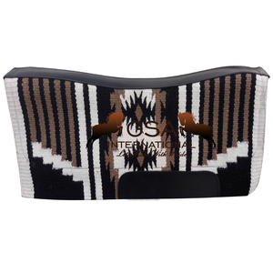 Almohadilla de fieltro personalizable 34X36 para silla de montar occidental con contorno, para entrenamiento, deportes y competición ecuestre. - Product Image 2