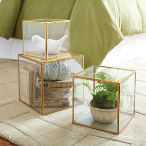 Metal & Glass Customized Storage Box With Metal Frame For Jewelry Organizers And Decorative Use Customized Glass Jewelry Boxes - Product Image 6