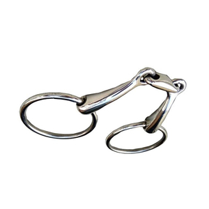 Mors à double articulation en acier inoxydable de haute qualité pour l'équitation avancée et l'entraînement équestre – Confort optimal pour la bouche du cheval - Product Image 2
