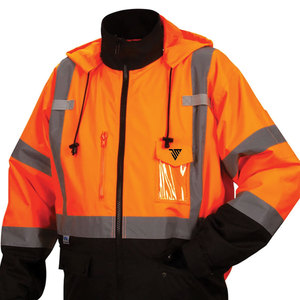 Gilet de course réfléchissant style américain pour l'hiver, avec motif lettres, pour la sécurité routière et les travaux de construction, pour hommes - Product Image 3