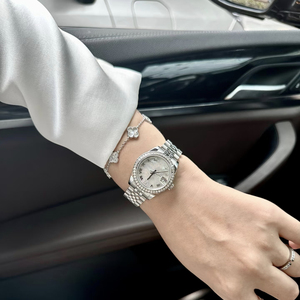 นาฬิกาข้อมือผู้ชายระบบออโตเมติก GS JP SK Factory รุ่นแฟชั่น หน้าปัดมุก กันน้ำ 100 เมตร ขนาด 31 มม. ประดับเพชร รุ่น 2236/CN/JP นาฬิกาลำลอง - Product Image 1