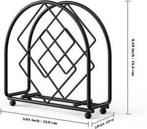 Geometric Design Modern Iron Napkin Holder <b>for</b> Home Kitchen <b>Wedding</b> Restaurants Elegant <b>Tissue</b> Boxes Decorative Napkin Caddy - Product Image 2