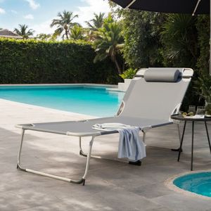 Cama Plegable Portátil Gris, Muebles Cómodos para Acampar al Aire Libre para Adultos, para Siestas y Vacaciones - Product Image 2