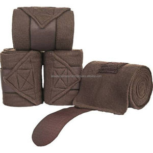 Vendaje de caballo de lana Polar GSM 280 de alta calidad hecho en La India Logotipo OEM Tendencia Producto de cuidado de caballos de bajo precio - Product Image 1