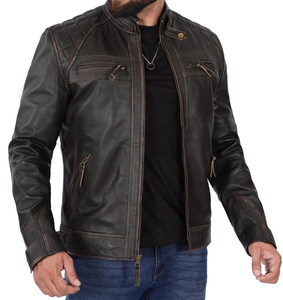 Veste pour homme en cuir, sur mesure, de haute qualité, tendance, à la mode, best-seller, faible MOQ disponible - Product Image 6