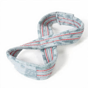 Correas de Levantamiento de Pesas en Forma de 8, Elásticas, de Cuero y Algodón, Antideslizantes, de Alta Calidad, para Entrenamiento en Gimnasio y Soporte de Agarre - Product Image 6