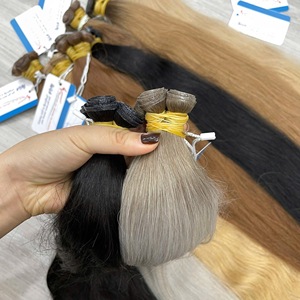 Extensiones de cabello de trama fina, sedosas y de primera calidad, color Combo, cabello humano de Vietnam, sin caída ni enredos. - Product Image 4