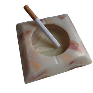Cendrier à cigarettes Onyx marbre rose, cendrier en onyx, cendrier en marbre Onyx - Product Image 1