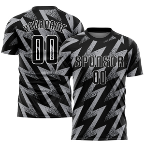 เสื้อฟุตบอลแบบซับลิเมชั่นสั่งทำพิเศษ คอกลม แขนสั้น ระบายเหงื่อได้ดี ลายเรขาคณิต สำหรับผู้ใหญ่ ทรงสปอร์ต ใส่ได้ทั้งชายและหญิง - Product Image 1