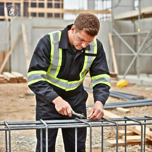 Combinaisons de sécurité en Nomex noires sur mesure, vêtements de travail industriels, légers, respirants, unisexes, service OEM, embossage TAGCO SAFETY - Product Image 6
