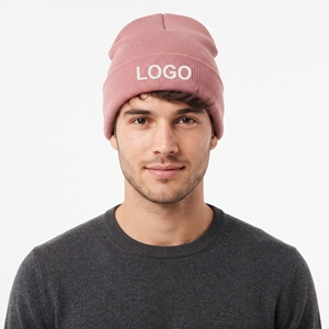 Ensemble bonnet et écharpe en acrylique personnalisé pour l'hiver, doux, tricoté, chaud, unisexe, rose, respirant, coupe-vent, idéal pour les voyages - Product Image 1
