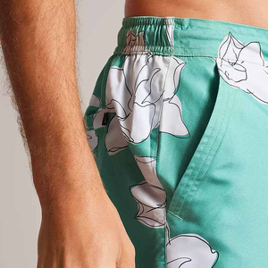 Shorts de bain pour hommes en polyester, imprimés sur mesure, respirants, anti-plis, à séchage rapide, avec taille élastique et motifs - Product Image 5