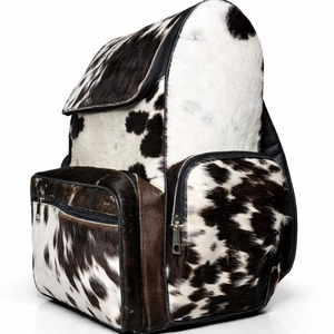 Mochilas escolares de cuero vacuno con pelo, hechas a mano, al por mayor, proveedor OEM, personalización de marca, exportación de bolsos para estudiantes a precio asequible - Product Image 6