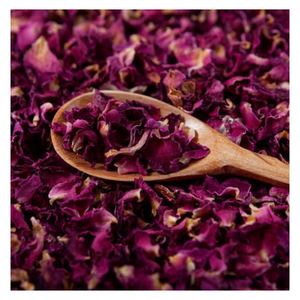 Pétales de rose rouge séchés naturels purs, qualité alimentaire, pétales de fleurs comestibles pour le thé, la pâtisserie, la garniture, durée de conservation de 24 mois - Product Image 1