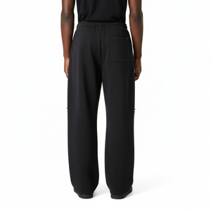 Pantalones de chándal holgados para hombre al por mayor, joggers de algodón de corte suelto, ropa casual urbana con cintura elástica, suministro a granel de fábrica OEM - Product Image 4