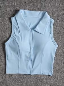 สปอร์ตบราสำหรับวิ่งที่มีความยืดหยุ่นสูงสำหรับผู้หญิง |   เสื้อครอปออกกำลังกายแบบไร้ตะเข็บ X-Strap |   เสื้อกล้ามรัดรูปแบบมีแถบยางยืดสำหรับออกกำลังกาย - Product Image 5